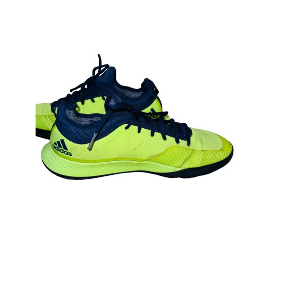 Adidas Mens Defiant Generation Tennis Running Shoes 12 Electric Yellow Navy - Picture 9 of 16